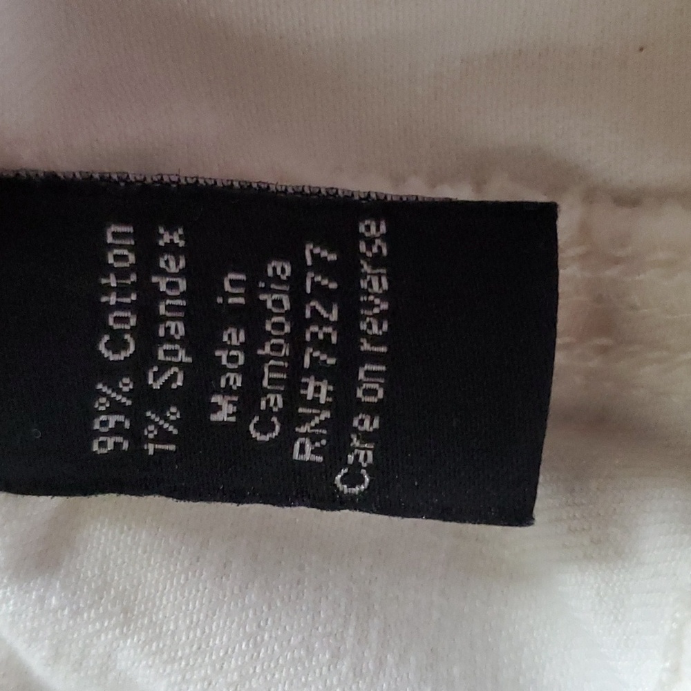 Apt. 9 Cropped Flare Women's White Jean Pants - Size 24W - Picture 10 of 10